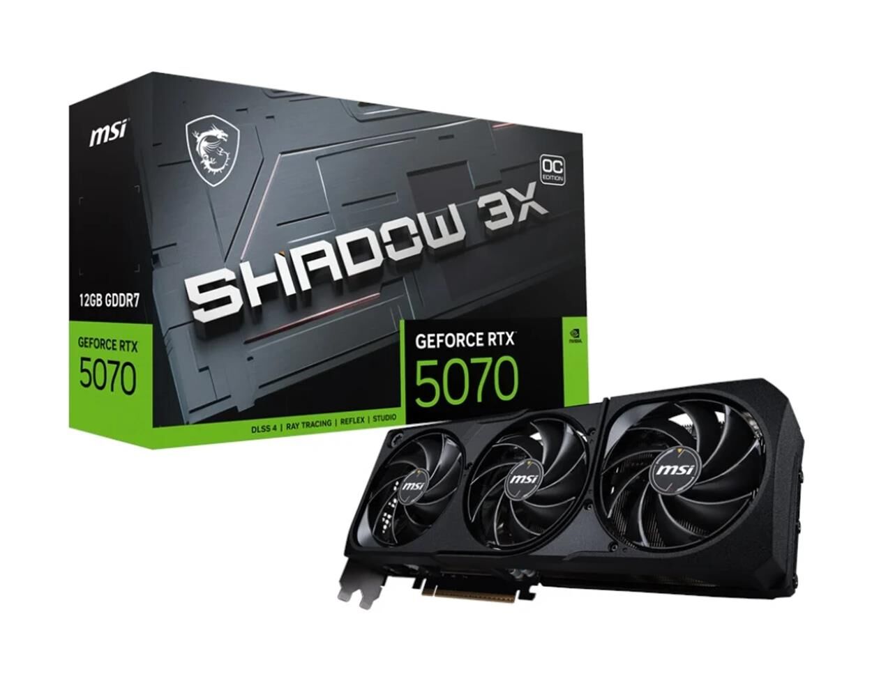 MSI GeForce RTX 5070 12G Shadow 3X OC 12GB GDDR7 192 Bit DLSS 4 Ekran Kartı