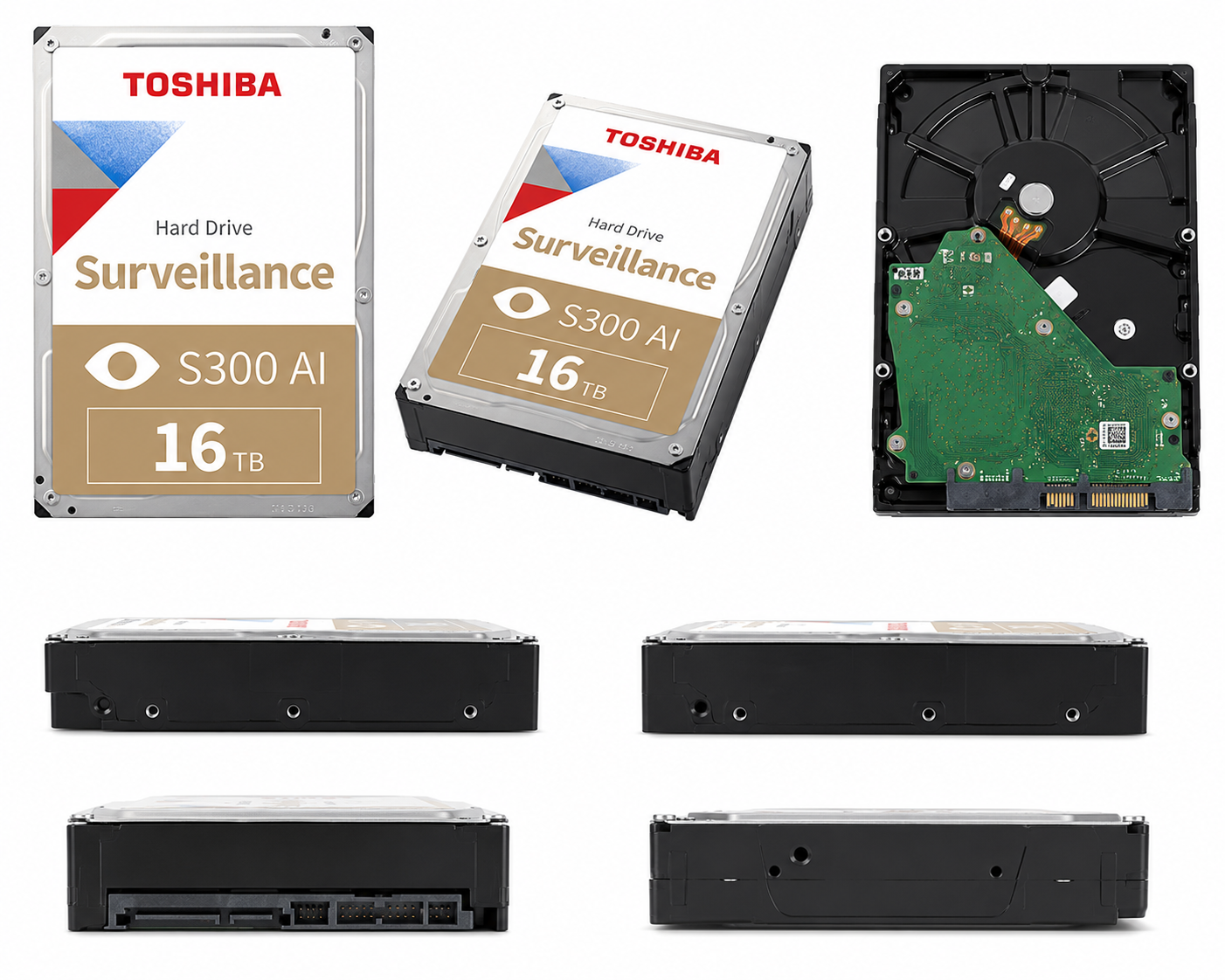 Toshiba 3.5'' S300 AI 16TB 7200 ST-3 6.0Gb 1GB Cache MG11ACA16TE-V