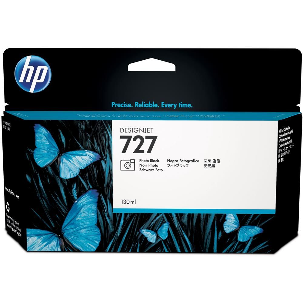 HP 727 Fotoğraf Siyahı (Photo Black) 130 ml Orijinal DesignJet Plotter Mürekkep Kartuşu (B3P23A)