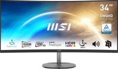MSI 34'' PRO MP341CQW Curved 1ms 1500R FreeSync Siyah UWQHD Monitör
