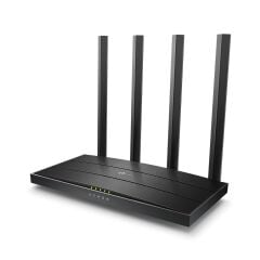 TP‑LINK Archer C80 AC1900 Dual‑Band MU‑MIMO İç Mekân Kablosuz WiFi 5 Router (4×4 1.2 GHz CPU) – 1300 Mbps@5 GHz + 600 Mbps@2.4 GHz, 4 LAN + 1 WAN Gbit, Beamforming, OneMesh, Tether