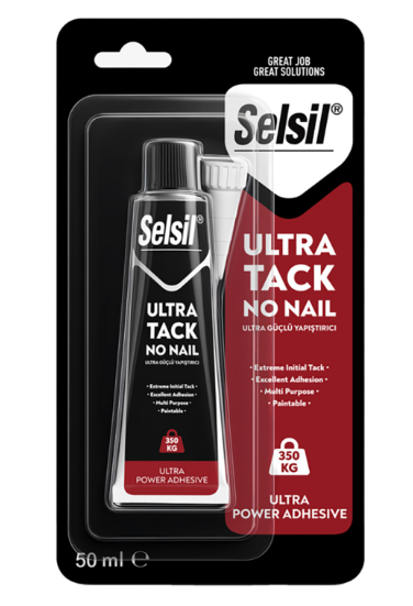 Selsil Ultra Tack Yapıştırıcı 50ML Beyaz 3104 Yüksek Mukavemetli MS Polimer Esnek Montaj Yapıştırıcı Güçlü Tutunma Özellikli İnşaat ve Tamir Yapıştırıcısı Çok Amaçlı İç ve Dış Mekan Kullanımına Uygun