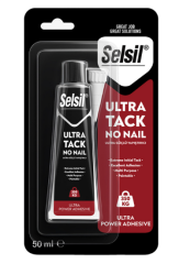 Selsil Ultra Tack Yapıştırıcı 50ML Beyaz 3104 Yüksek Mukavemetli MS Polimer Esnek Montaj Yapıştırıcı Güçlü Tutunma Özellikli İnşaat ve Tamir Yapıştırıcısı Çok Amaçlı İç ve Dış Mekan Kullanımına Uygun