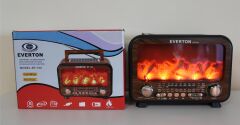 Everton Rt-754  Bluetooth Fm-Usb-Tf-Aux  Şarjlı Nostaljik Radyo (Solar Panel)