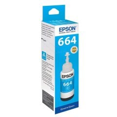 Epson 664 EcoTank Cyan (Mavi) Mürekkep Şişesi 70 ml - T6642