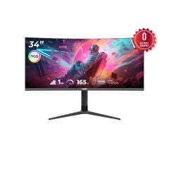 Cube PA-34V165C 34'' 3440x1440 WQHD 165Hz 1ms HDMI + DP + Type-C FreeSync Curved RGB Oyuncu Monitörü