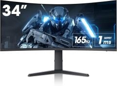 Koorui 34'' 34E6UC Curved Gaming 165Hz UWQHD Monitör Siyah 1ms
