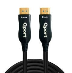 Qport Q-HDMI253 25 Metre HDMI v2.0 4K 60Hz Aktif Yönlü (Chipsetli) Görüntü ve Ses Kablosu