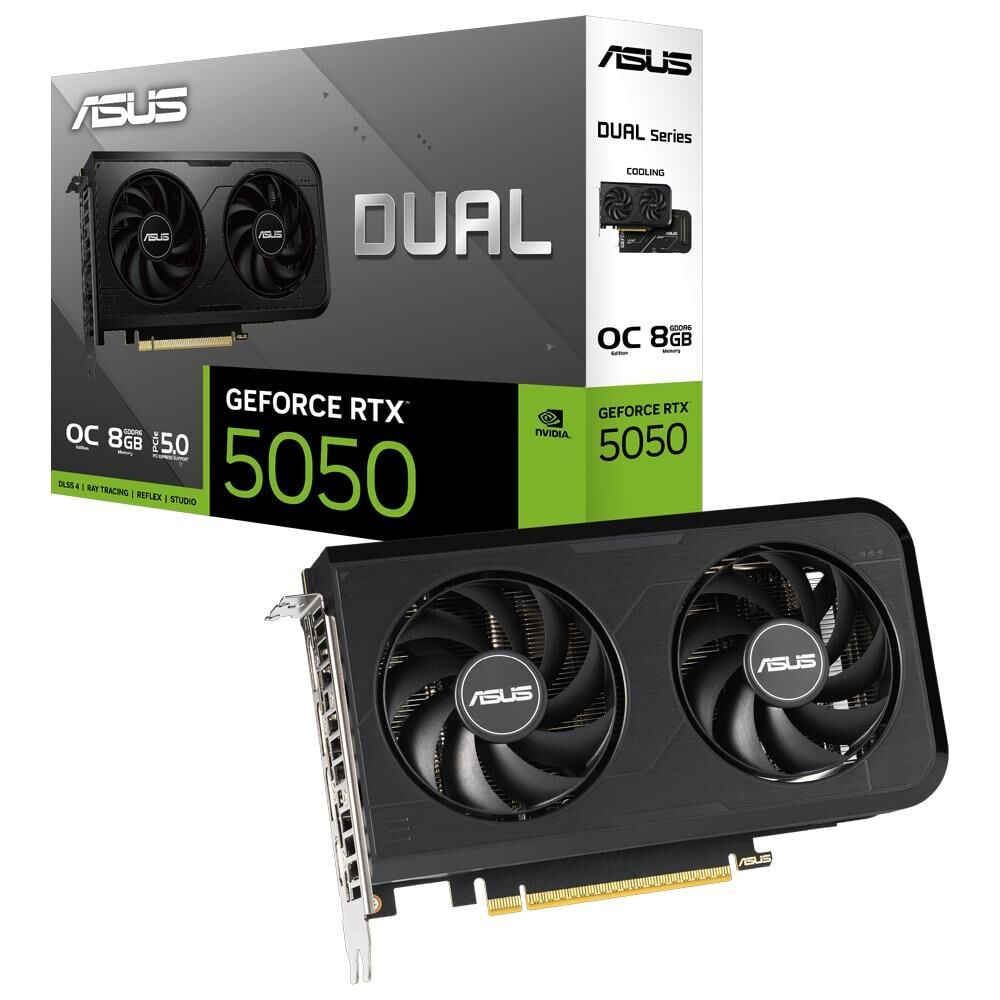 Asus Dual GeForce RTX 5050 OC Edition 8GB GDDR6 128 Bit Ekran Kartı (DUAL-RTX5050-O8G)