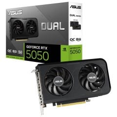 Asus Dual GeForce RTX5050 OC Edition DUAL-RTX5050-O8G-NVIDIA 8GB GDDR6 DLSS 4 128 Bit Ekran Kartı