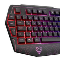 Everest KM-6168 FORMULA COMBO USB RGB Aydınlatmalı 3 Makro Tuşlu Q Gaming Klavye Mouse Set