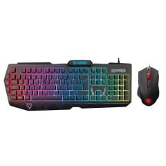 Everest KM-6168 FORMULA COMBO USB RGB Aydınlatmalı 3 Makro Tuşlu Q Gaming Klavye Mouse Set