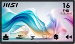 MSI 15.6'' PRO MP165 E6 Flat IPS 4ms Portatif Siyah FHD Monitör