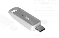 Sandisk SDIXS0N-128G-GN6NE 128GB Phone Drive with USB-C-128GB (Arctic White) Flash Bellek