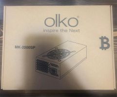 Olko MK‑2200SP 2200W 96+ 2 Fanlı Mining Power Supply (Kutulu)