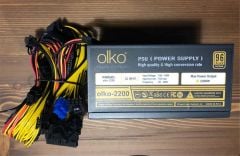 Olko MK‑2200SP 2200W 96+ 2 Fanlı Mining Power Supply (Kutulu)