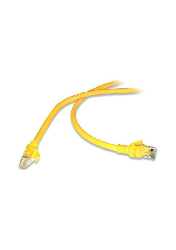 FLAXES FNK‑601S CAT6 Patch Kablo 1 Metre UTP RJ45 Sarı CAT6 1 m Ethernet Kablo
