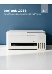 Epson Eco Tank L3356 CISMETA 2 PIN  Wi-Fi + Tarayıcı + Fotokopi Renkli Çok Fonksiyonlu
