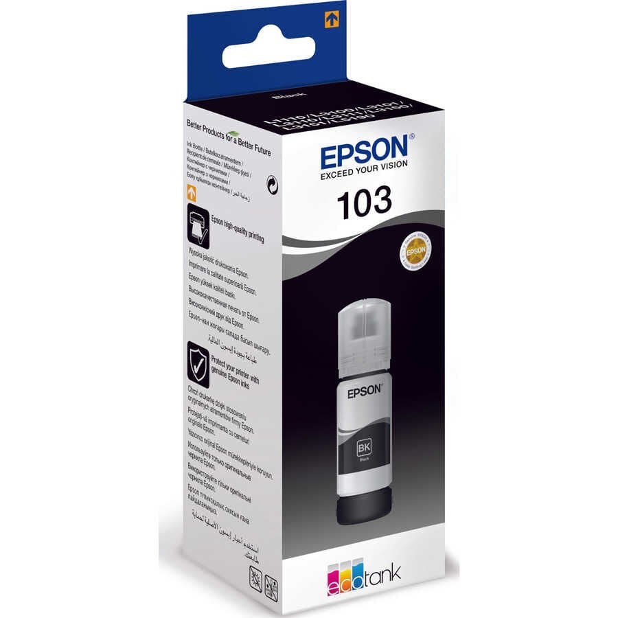 Epson 103 EcoTank Siyah (Black) Mürekkep Şişesi - T00S14A 65ml