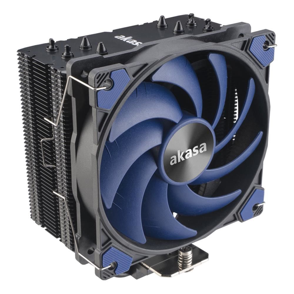 Akasa AK‑CC4021HP01 Alucia H4 Plus AMD/Intel LGA 1700 AM5 AM4 LGA115x LGA1200 LGA20XX Uyumlu 120 × 120 mm PWM Fanlı 4× Bakır Heatpipe 185 W TDP İşlemci Hava Soğutucu (643,7 g, 148×120×92 mm, Hydro Dynamic Bearing)