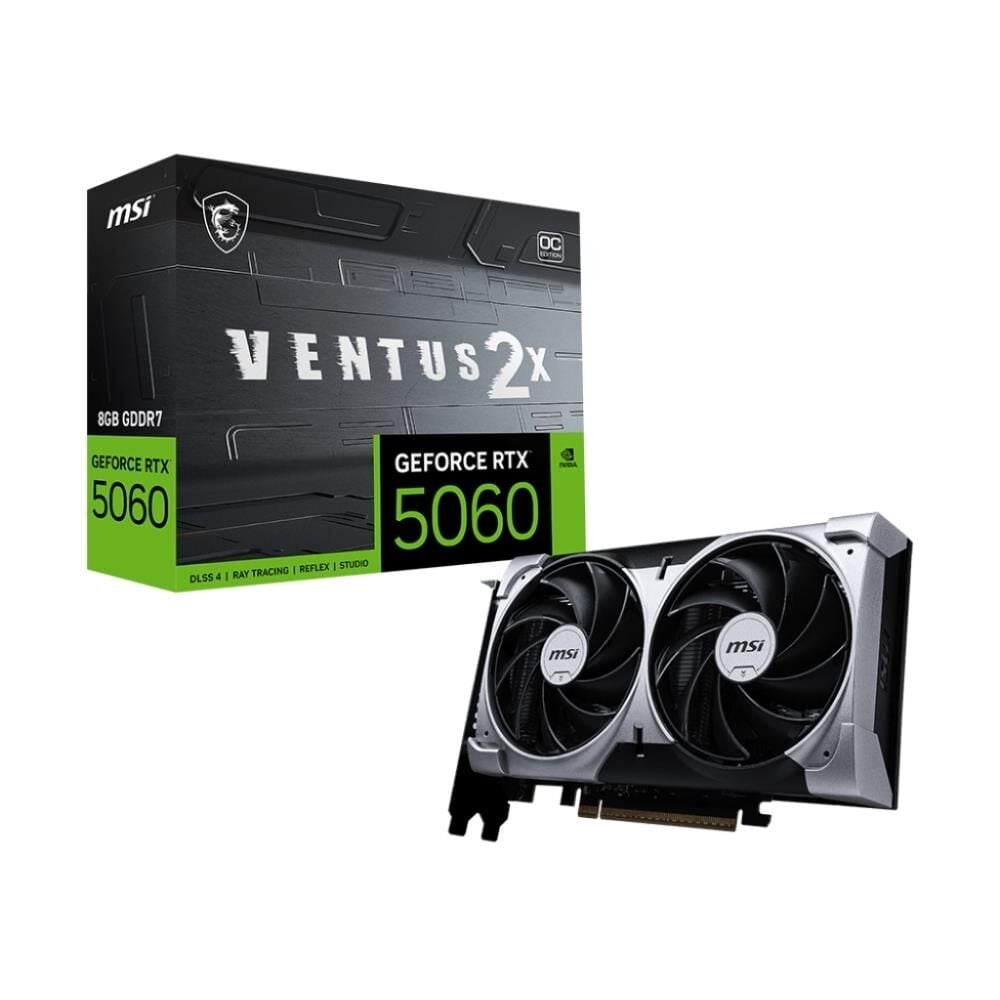 MSI GeForce RTX 5060 VENTUS 2X 8G OC GDDR7 128-Bit Gaming Ekran Kartı