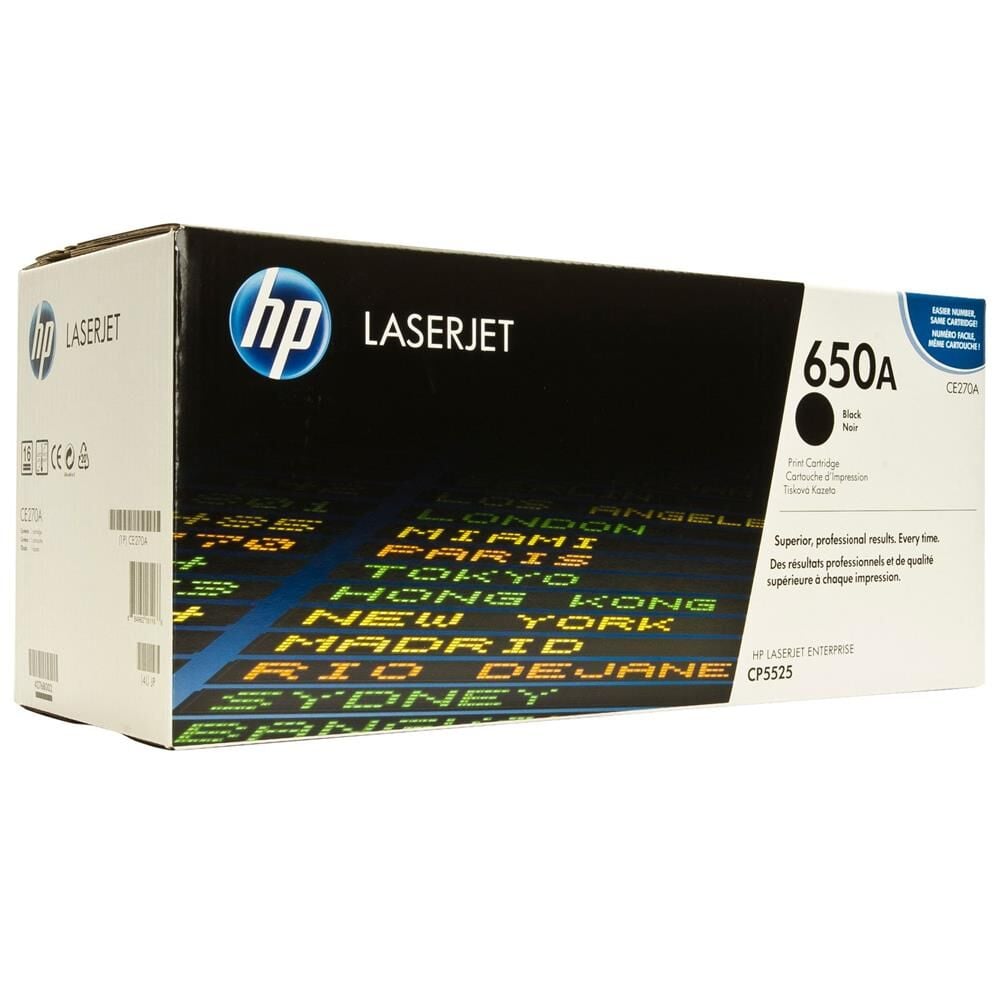 HP 650A Siyah (Black) Orijinal LaserJet Toner Kartuşu (CE270A) 13.500 Sayfa