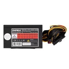 EVEREST EPS‑4900B 300W Real / Peak‑350W 12 cm Fanlı ATX Güç Kaynağı Siyah – 24 Pin, 3× SATA, IDE, Floppy, PCI‑E Çıkışlar