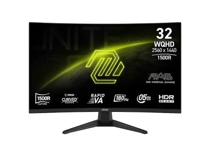 MSI 31.5'' MAG 321CQF E18 Curved 1500R RAPID VA 0.5ms FreeSync Siyah WQHD Monitör