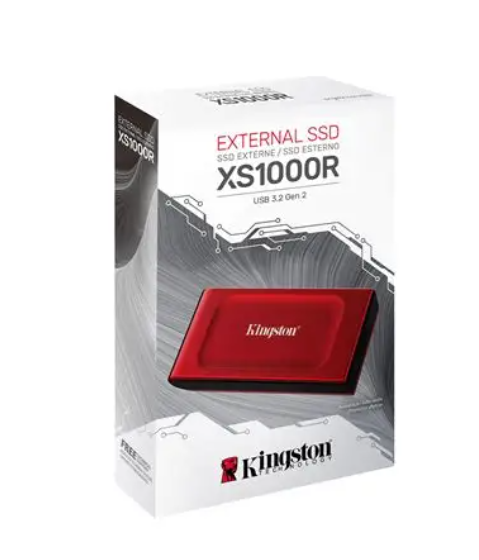 Kingston XS1000 1TB USB 3.2 Gen 2 Kırmızı Taşınabilir Harici SSD (SXS1000R/1000GA)