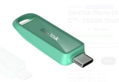 SanDisk iXpand Flash Drive Luxe 256GB USB-C ve Lightning Çift Girişli Flash Bellek - Seafoam Green (SDIXS0N-256G-GN6NQ)
