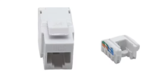 HCS CAT6A FTP Toolless Keystone Jack 180° LSA+ / 110 IDC T568A/B RJ45 Modül