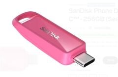 SanDisk iXpand Flash Drive Luxe 256GB USB-C ve Lightning Çift Girişli Flash Bellek - Seastar Pink (SDIXS0N-256G-GN6NG)