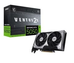 MSI GeForce RTX 5050 VENTUS 2X OC 8GB GDDR6 128-Bit DLSS 4 Ekran Kartı