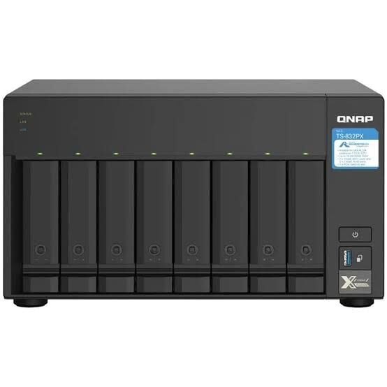 Qnap TS-832PXU-RP 4GB Ram 8 Hdd Yuvalı Rack Nas Depolama Ünitesi