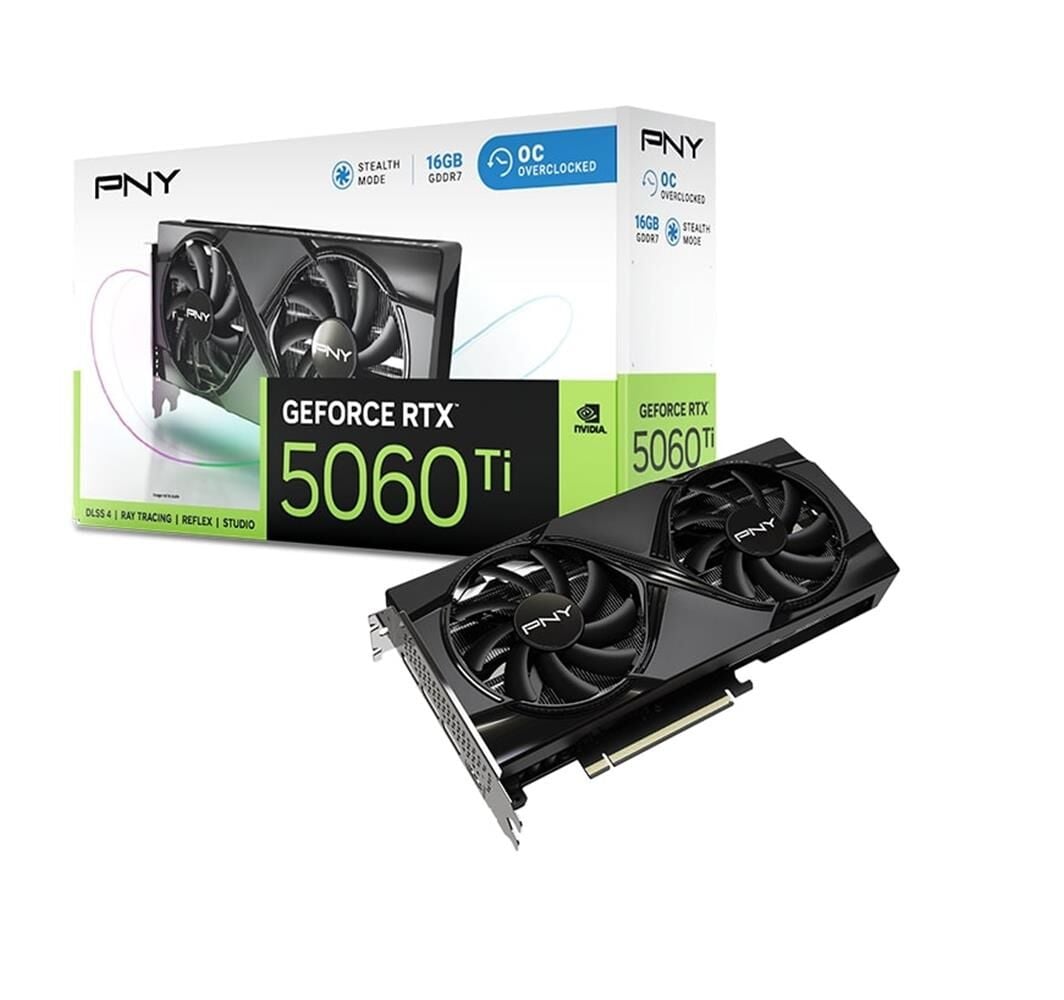 PNY GeForce RTX 5060 Ti 16GB OC GDDR7 128-Bit Gaming Ekran Kartı - VCG5060T16DFXPB1-O
