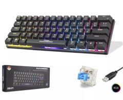 Hadron G509B %60 Mekanik Gaming Mini Klavye Blue Switch RGB Siyah