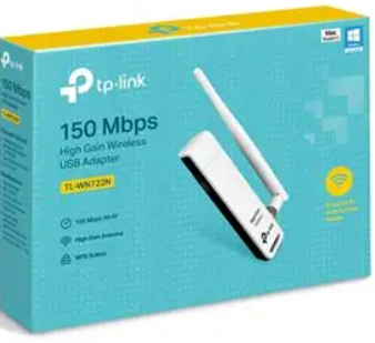TP-Link TL-WN722N 150Mbps Wireless N USB Kablosuz Antenli Adaptör TL-WN722N Wi-Fi Alıcı Adaptör