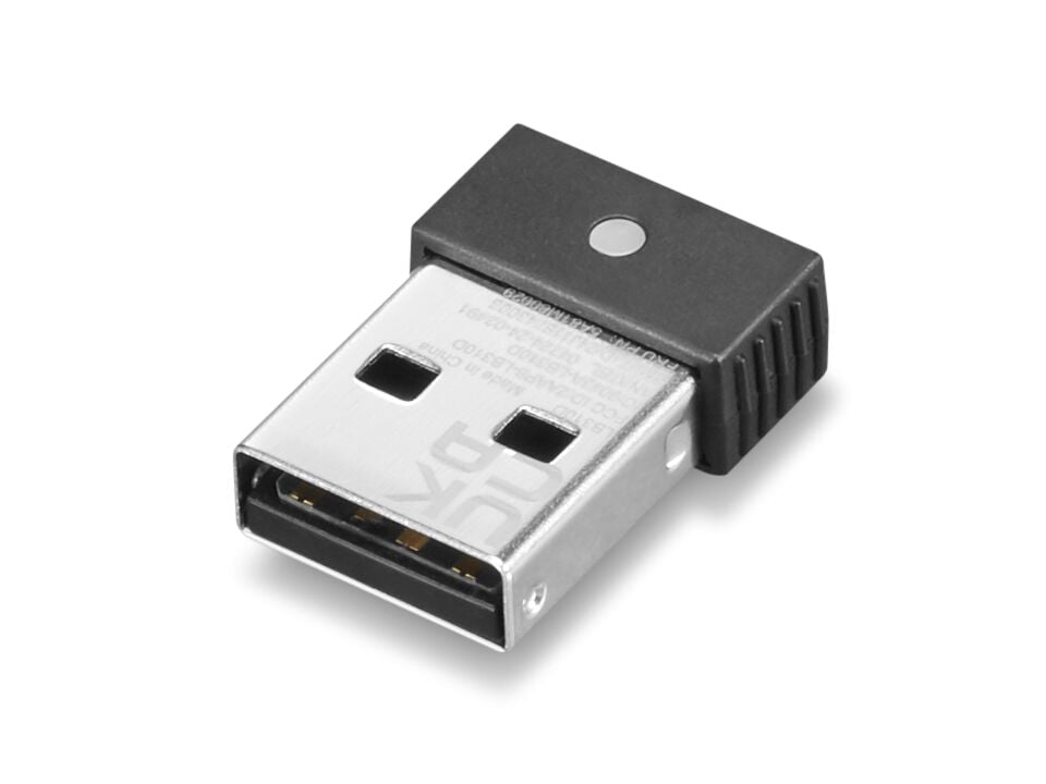 Lenovo 4XH1M80022 USB‑A Bluetooth Audio Receiver Gen 2 – Lenovo Wireless VoIP Headset için USB‑A Bluetooth 5.x Ses Alıcısı, Tak & Çalıştır, Siyah