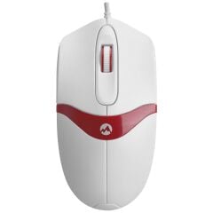 Everest SM-220 Usb Beyaz-Kırmızı 1200dpi 3D Optik Kablolu Mouse