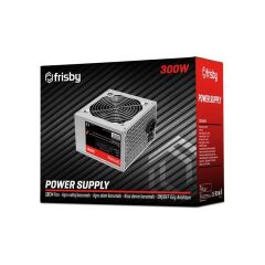 FRISBY FR‑PW30C12 300W 120 mm Fanlı ATX Masaüstü Güç Kaynağı 20+4 Pin Anakart / 4+4 Pin CPU / 3×SATA / 2×Molex Konnektör with OVP, OCP, SCP Koruma, %100 50 °C Koşul Dayanımı, 100.000 Saat Ömür 24 Ay Garanti
