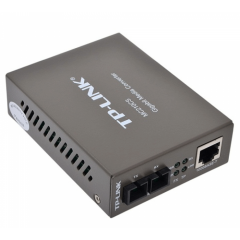 TP‑LINK Omada MC210CS Gigabit Single‑Mode Media Converter – 1×10/100/1000 Mbps RJ‑45 + 1×1000Base‑LX Single‑Mode SC (1310 nm, 15–20 km), Dış Güç Adaptörlü