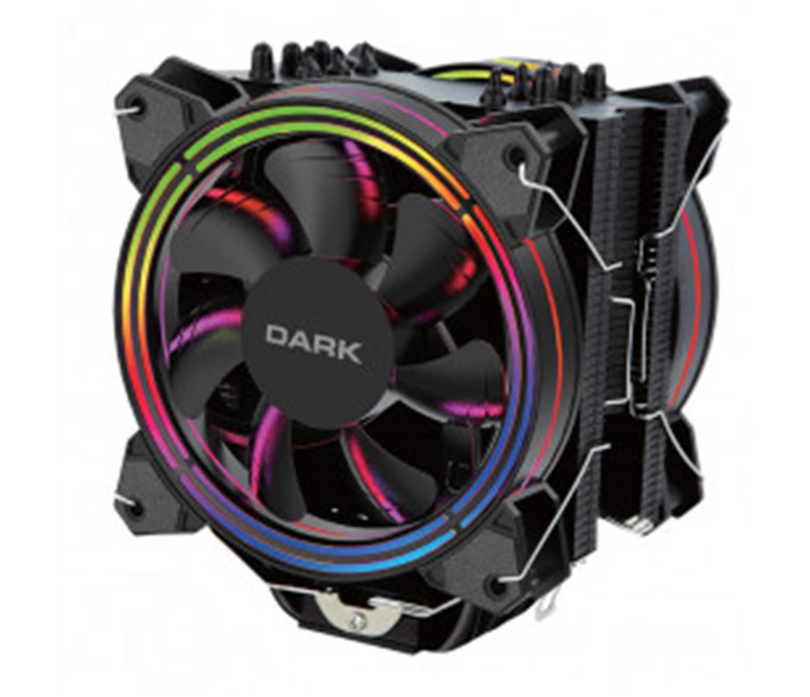 Dark Freezer X128 2xFixed RGB LED 120 mm PWM Fanlı, Direct‑Contact 6x Isı Borulu, Intel/AMD Uyumlu Kule Tipi CPU Soğutucu (DKCCX128)
