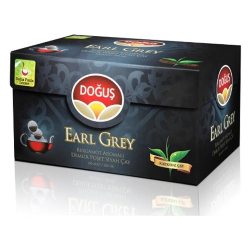 Doğuş Earl Grey Bergamot Aromalı Demlik Poşet Çay (EDT) 250 Adet x 3,2 g (800 g)