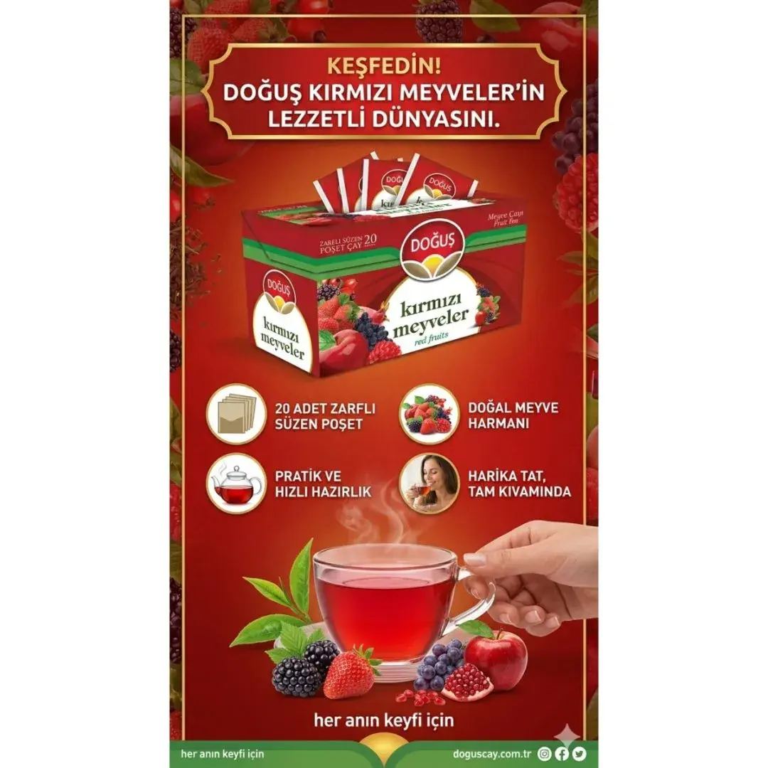 Doğuş Kırmızı Meyveler Çay 20x1,75 gr