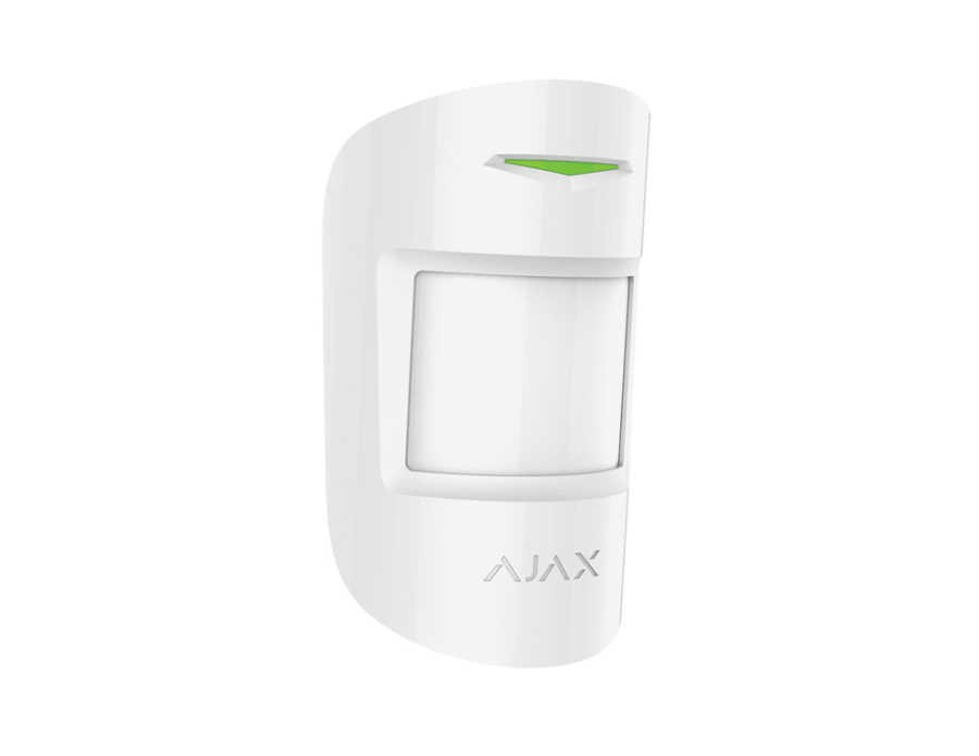 Ajax MotionProtect Kablosuz PIR Hareket Dedektörü (Evcil Hayvan Bağışıklığı - Beyaz)