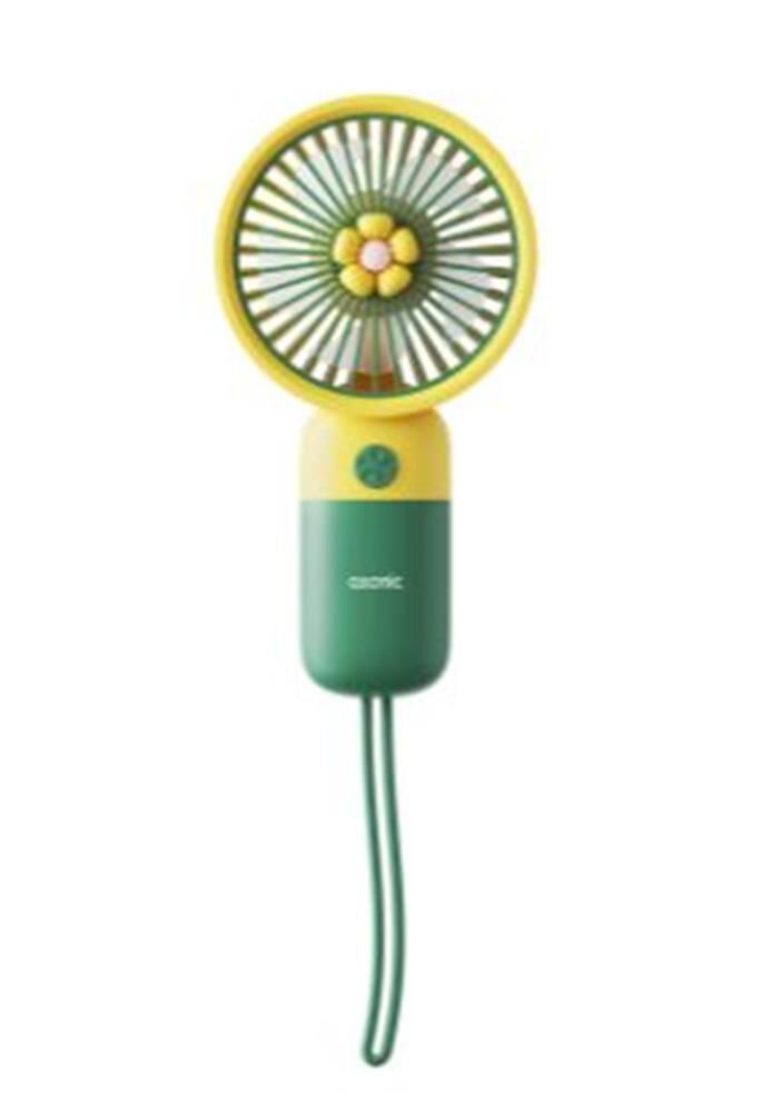 Asonic AFN24 250mAh USB Şarjlı Elde Taşınabilir Masaüstü Mini Fan Yeşil