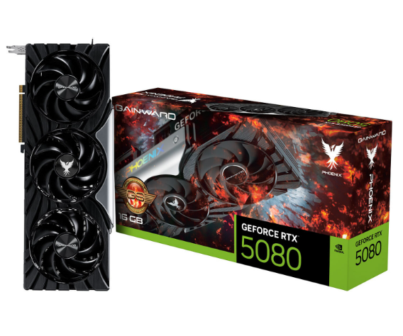 Gainward GeForce RTX 5080 Phoenix GS V1 16GB GDDR7 256-Bit DLSS 3.5 Ekran Kartı
