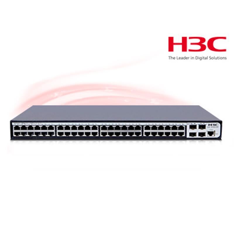 H3C 9801A1Q5 S1850‑52P 48-Port 10/100/1000 Mbps Gigabit Ethernet + 4x1 Gbps SFP Uplink Web Yönetilebilir L2 Rackmount Switch