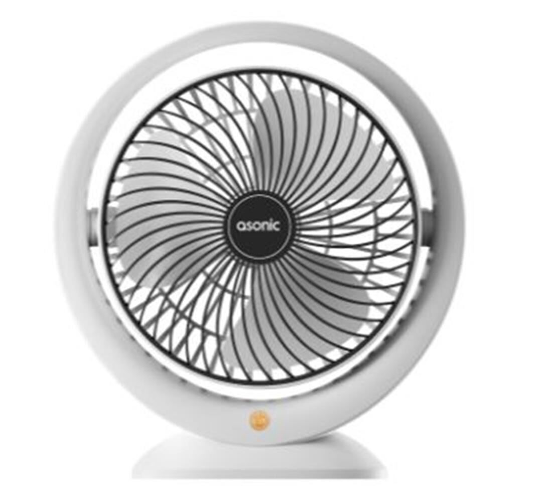 Asonic AFN25 Beyaz-Siyah Type-C Girişli 3 Kademeli Ayarlanabilir Masaüstü USB Mini Fan