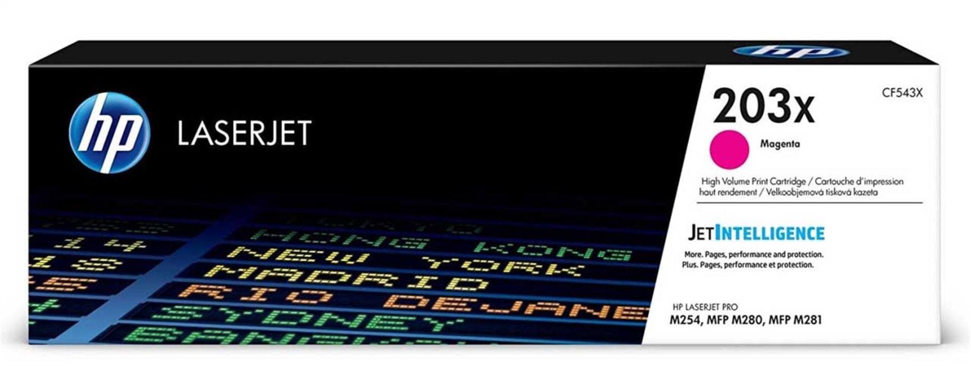 HP 203X Magenta High Yield Orijinal LaserJet Toner (CF543X) - Color LaserJet Pro M254 / M280 / M281 Serisi Uyumlu